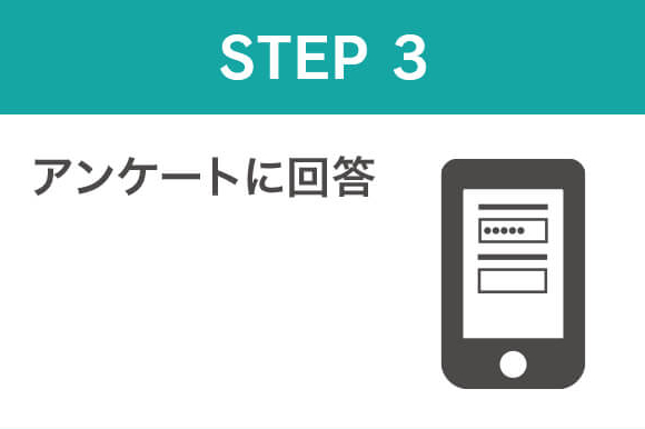 STEP3 アンケートに回答