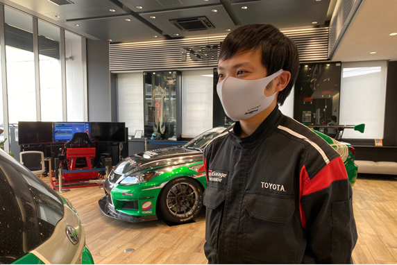 HTPRacingマスク(豊田さん)